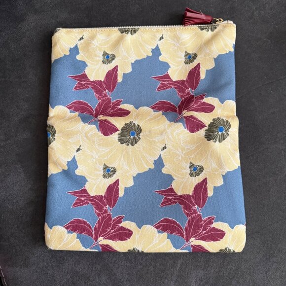 Rachel Pally Floral Print Foldover Clutch With Tassel Zip Closure - Picture 3 of 7